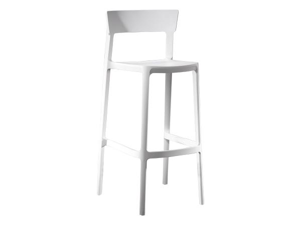 CEBS-043 | Blade Barstool White -- Trade Show Furniture Rental