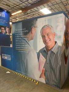 RENTAL: RE-9138 Island Design with 96" Wide x 190" High Gravitee Panel System Storage Tower with Locking Door -- View 5